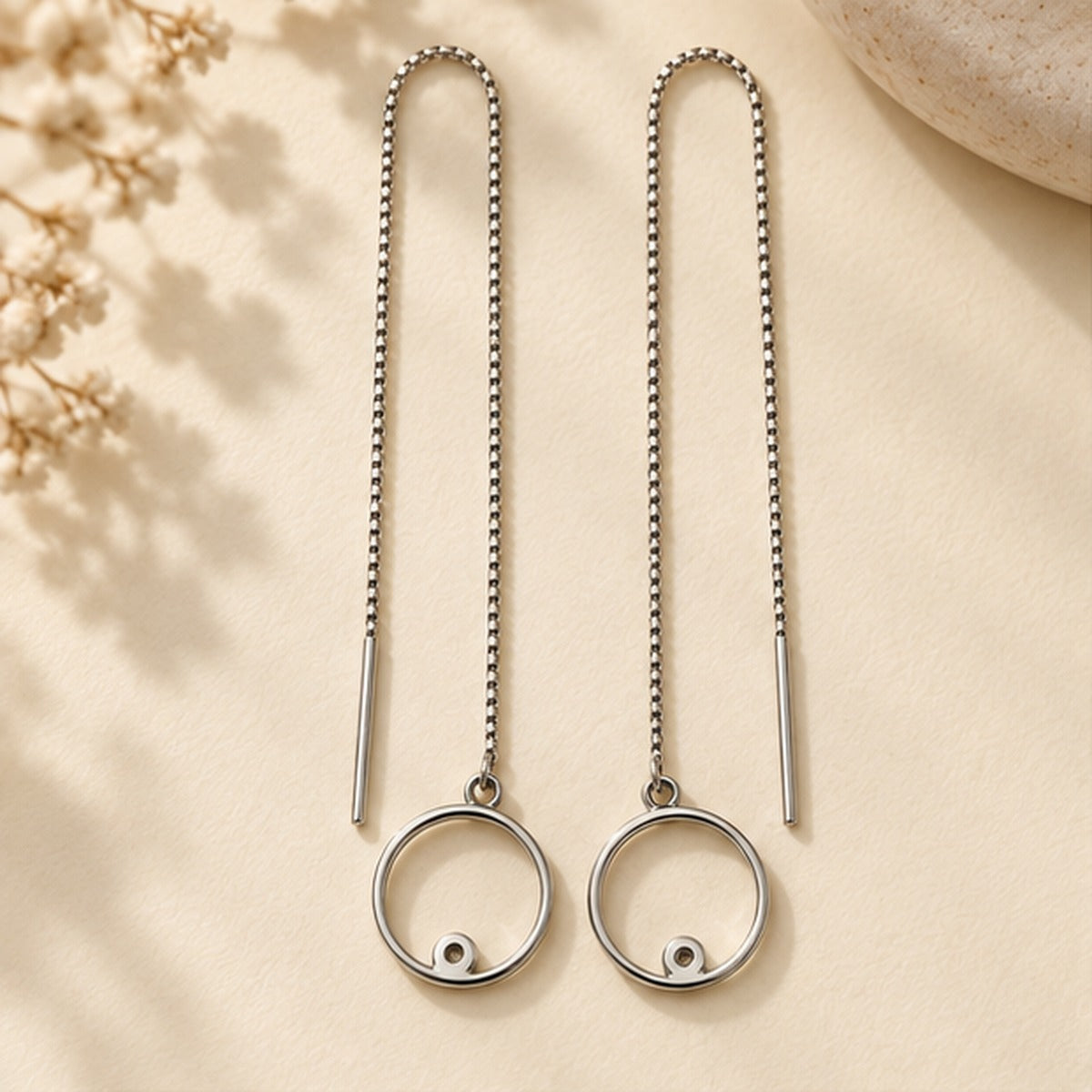 VIVALORA® Orbit Threader Earrings — second angle product view