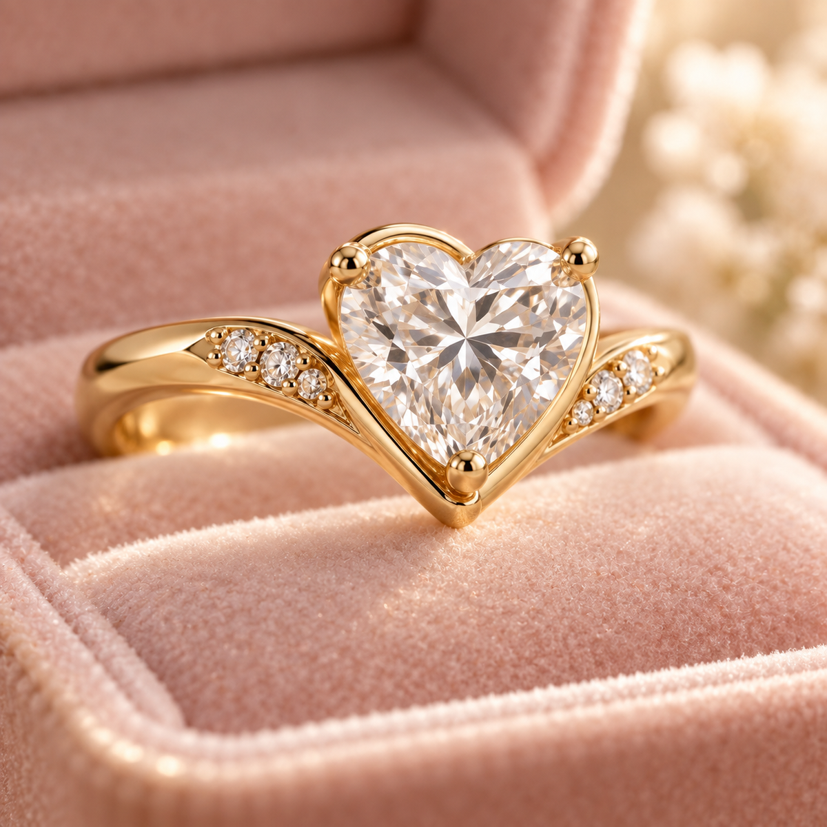 eeablish® Amour Heart Ring macro detail