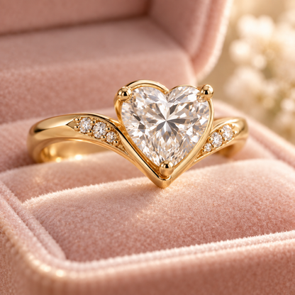 eeablish® Amour Heart Ring macro detail